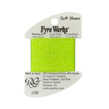 Fyre Werks Soft Sheen | FT86 Sharp Green