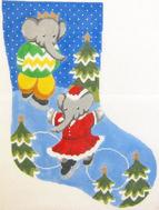 Babar Celeste Xmas Stocking 12X18 13M