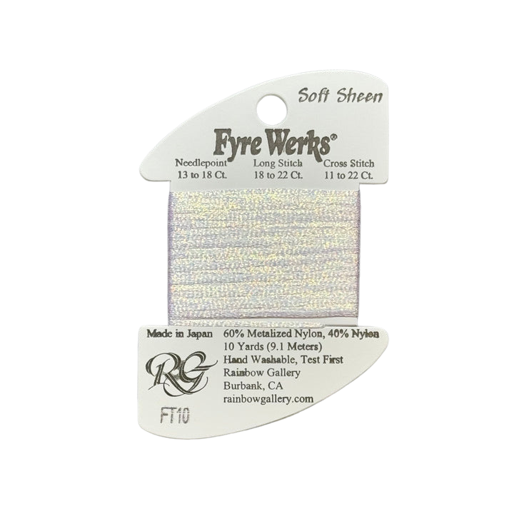 Fyre Werks Soft Sheen | FT10 White Pearl