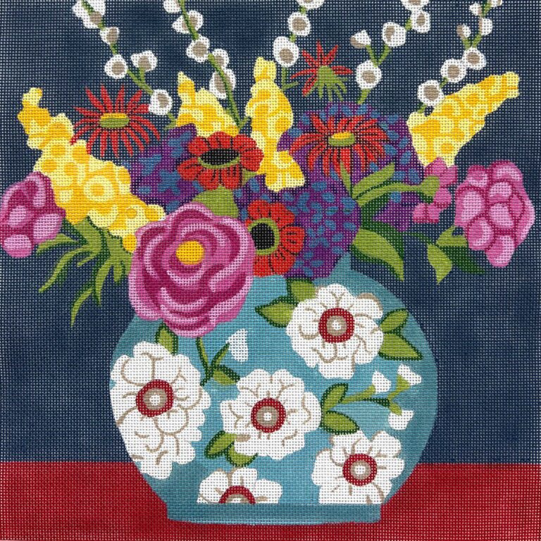 Chinoisserie Vase w. Bouquet