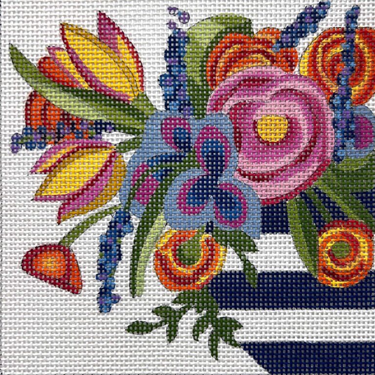 Florals in Stripe VAse