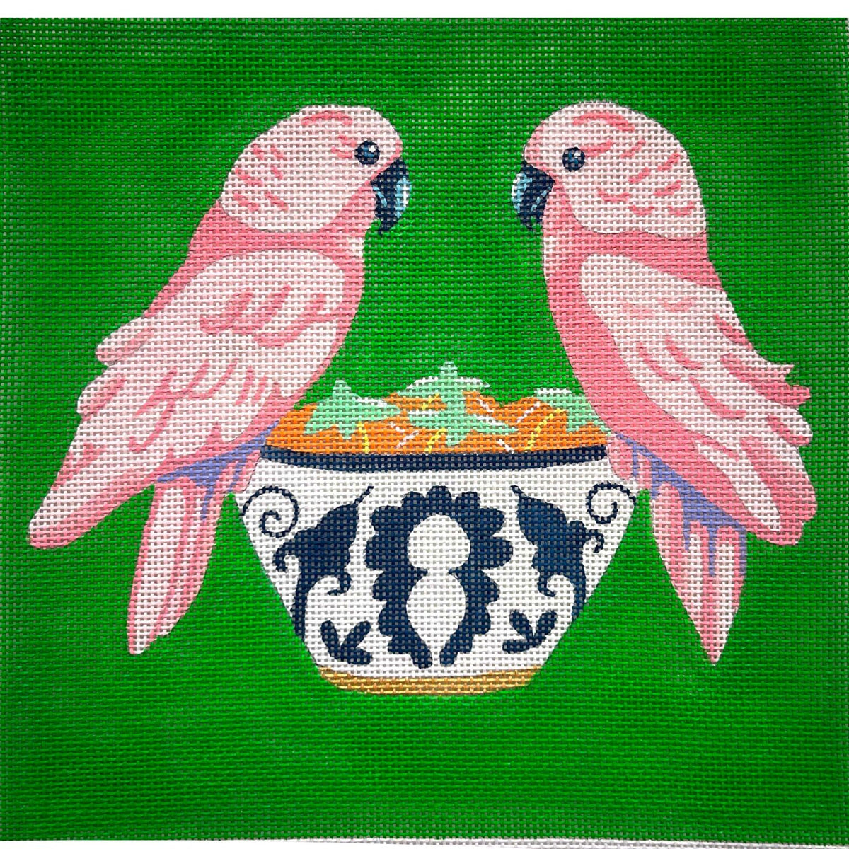 Pink Parakeet Pair