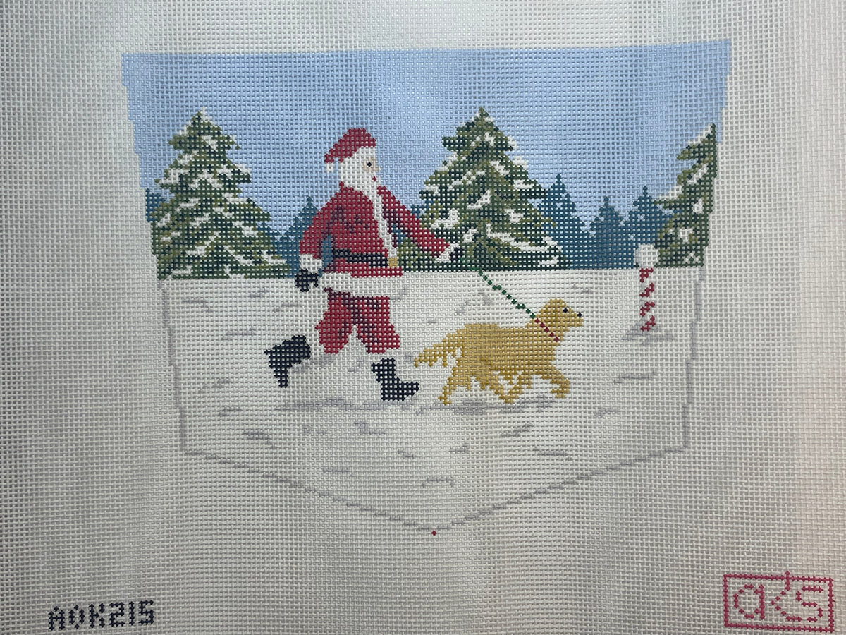 Golden Retriever Dog Walker Santa Cuff