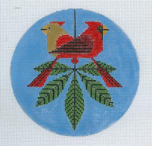 Cardinals Consorting Ornament