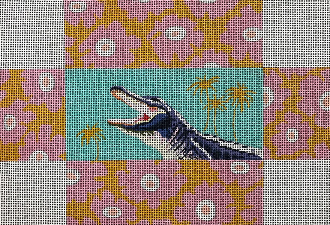 Gator with Palm Trees Brick Cover