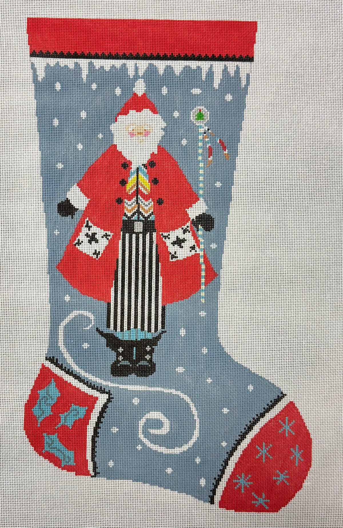 Snow Santa Stocking