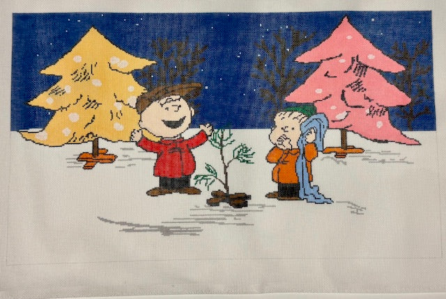 Charlie Brown & Linus with Xmas Tree