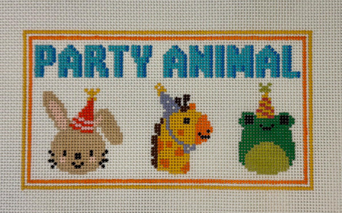 Party Animal with Orange Border