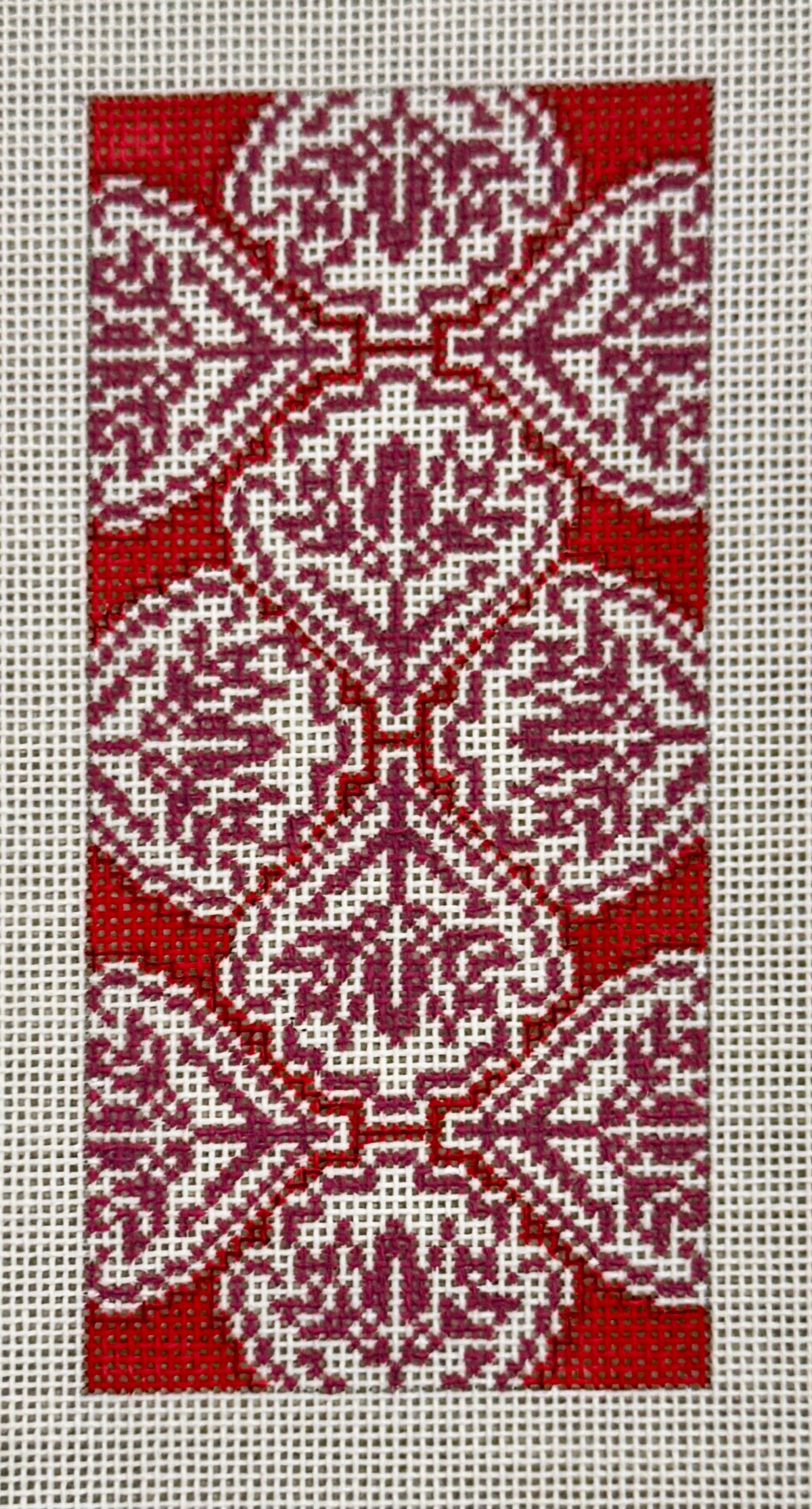 Red & Hot Pink Medallion Eyeglass Case