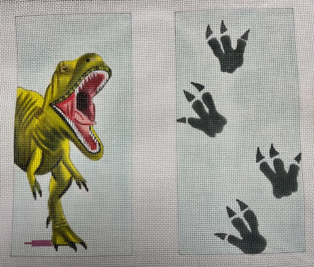 Dinosaur w/Footprints Eyeglass Case