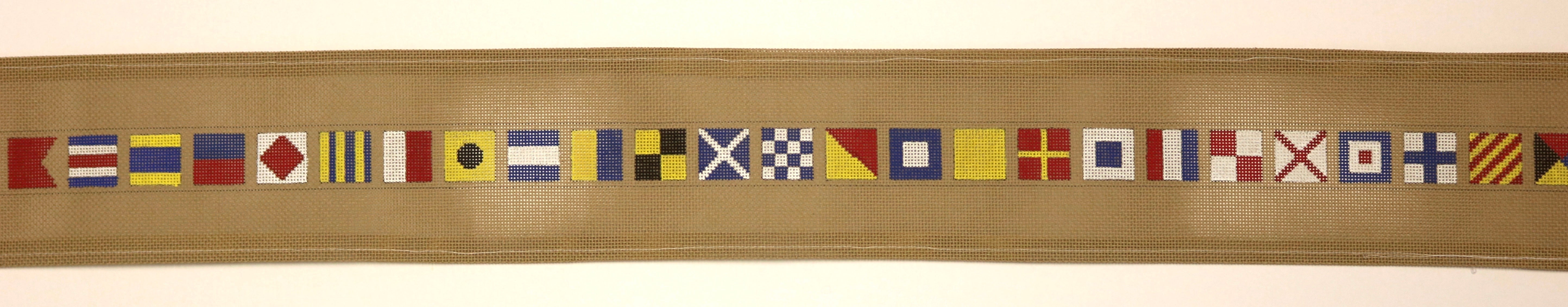 NEEDLEPOINT BELT, DAY SAILOR