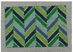 Chevron Multi Blues Greens Wallet Case