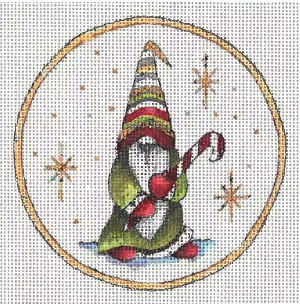 Gnome Ornament I 4 "Round