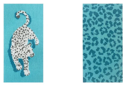 Leopard Eyeglass Case-Blue Double