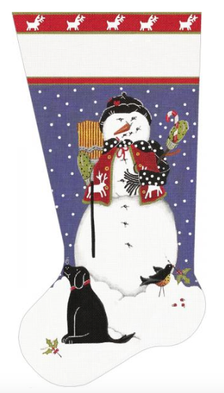 Snowman's Best Friend Black Lab