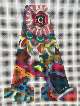 Vibrant Floral/Paisley Letter 12"