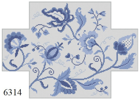 Crewel Floral Brick Cover