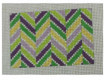 Chevron Multi Purples Greens Yellow Wallet Case