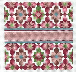 Portuguese Tiles 4" Square Magenta