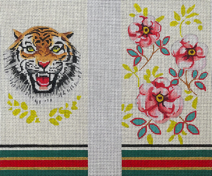 Tiger & Roses Eyeglass Case