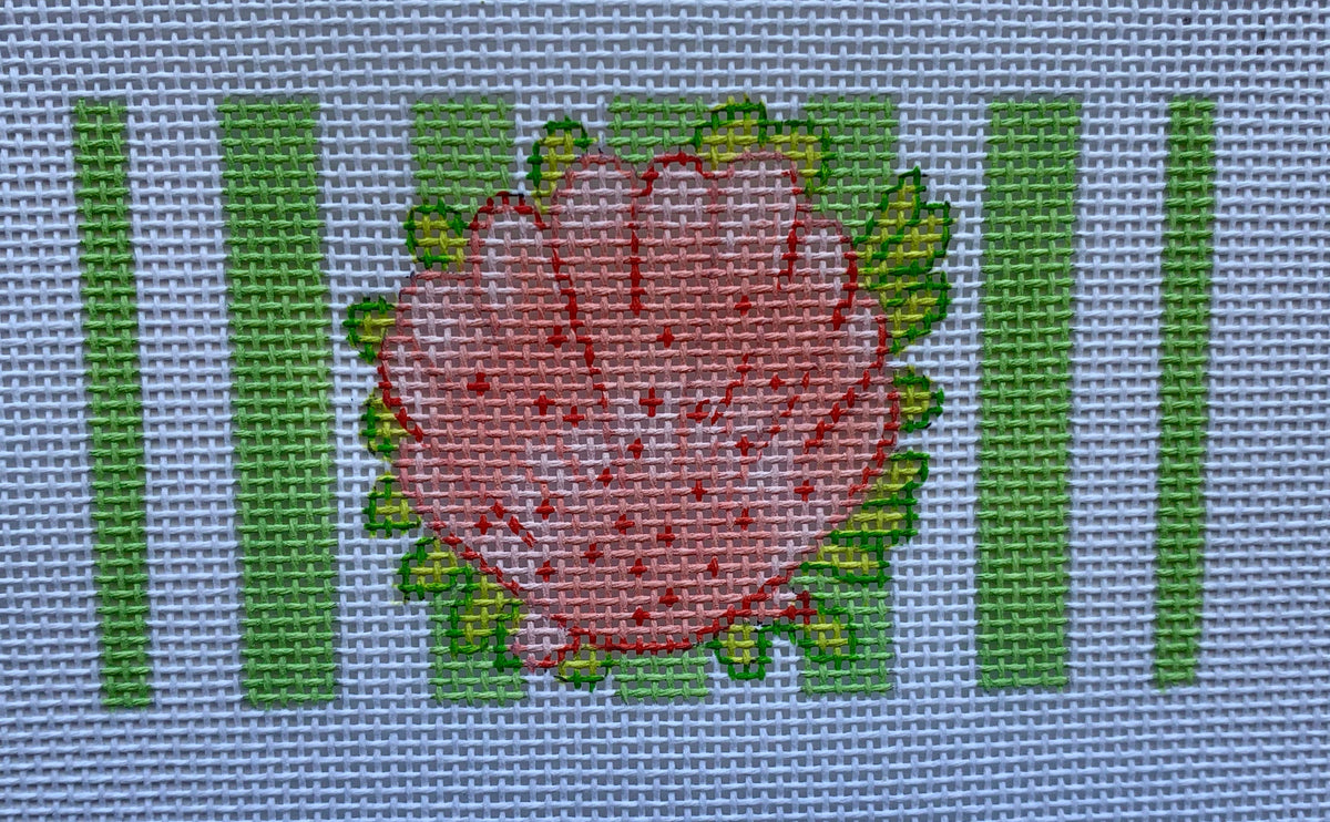 Scallop Seaweed On Green Cabana Stripes