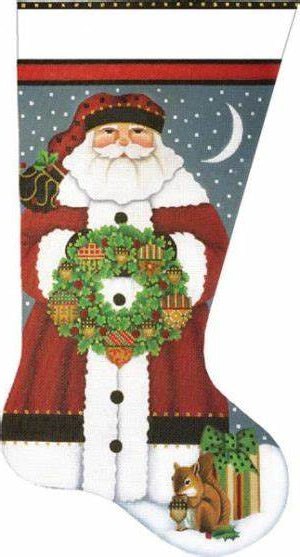 Acorn Santa Stocking