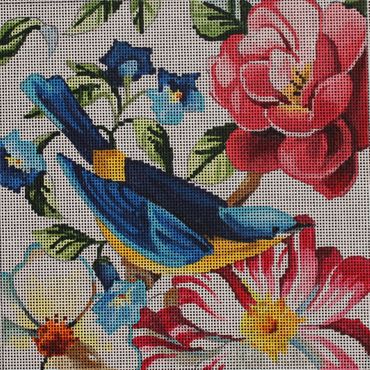 Floral w/ Blue Bird