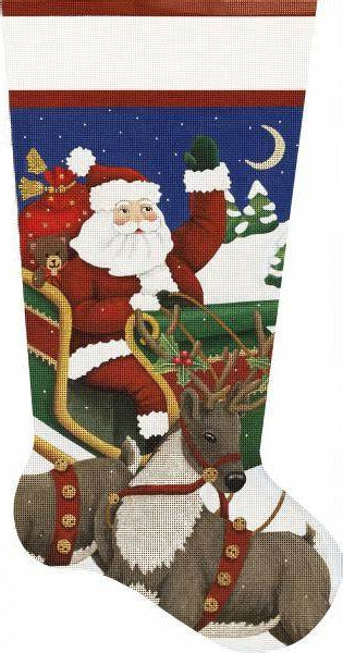 Santa Sleigh Stocking