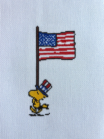 Woodstock with Flag