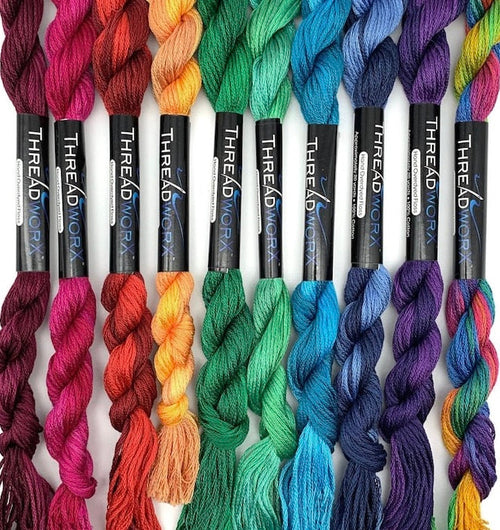 Fibers-ThreadworX | Varigated Overdyed Cotton Floss