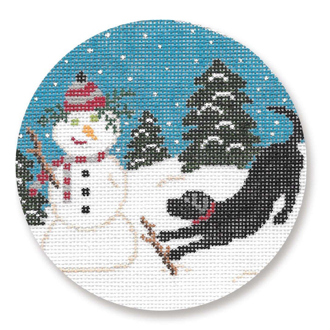 Black Lab w/Snowman