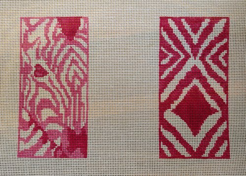 Pink Zebra Dbl Eyeglass Case 13M