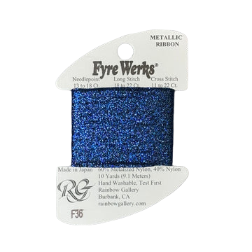 Fyre Werks Metallic Ribbon | F36 New Royal Blue