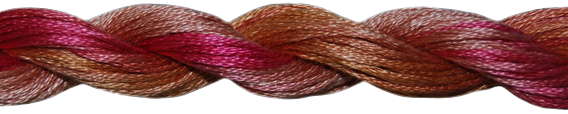 ThreadworX Overdyed Floss | 10761 Butterscotch & Cherriess