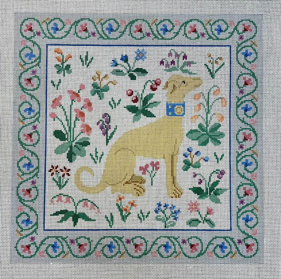 Cluny Dog on White