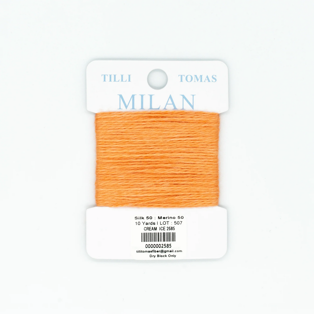Milan 10 Yd Card | MC-2585 Cream Ice