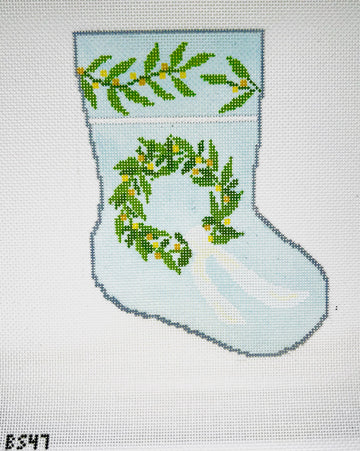 Warm Welcome Wreath Ornament Sized Bauble Stocking