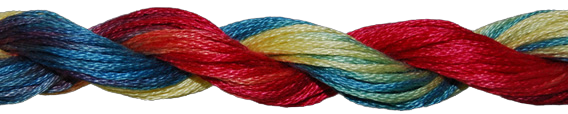 ThreadworX Overdyed Floss | 10911 Romanian Flag