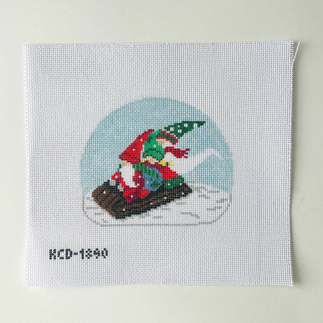 Clark, Sally and Ned Gnomes on Sled