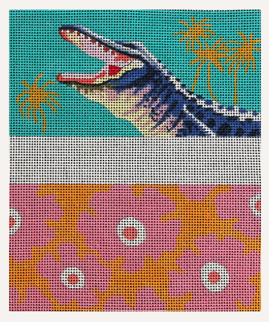 Alligator Eyeglass Case Double (TS)