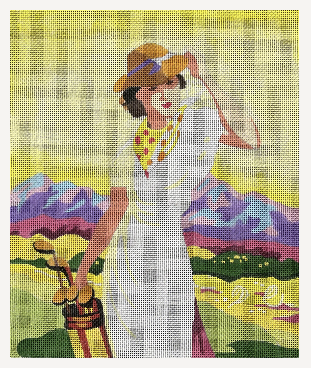 Vintage Golf Lady