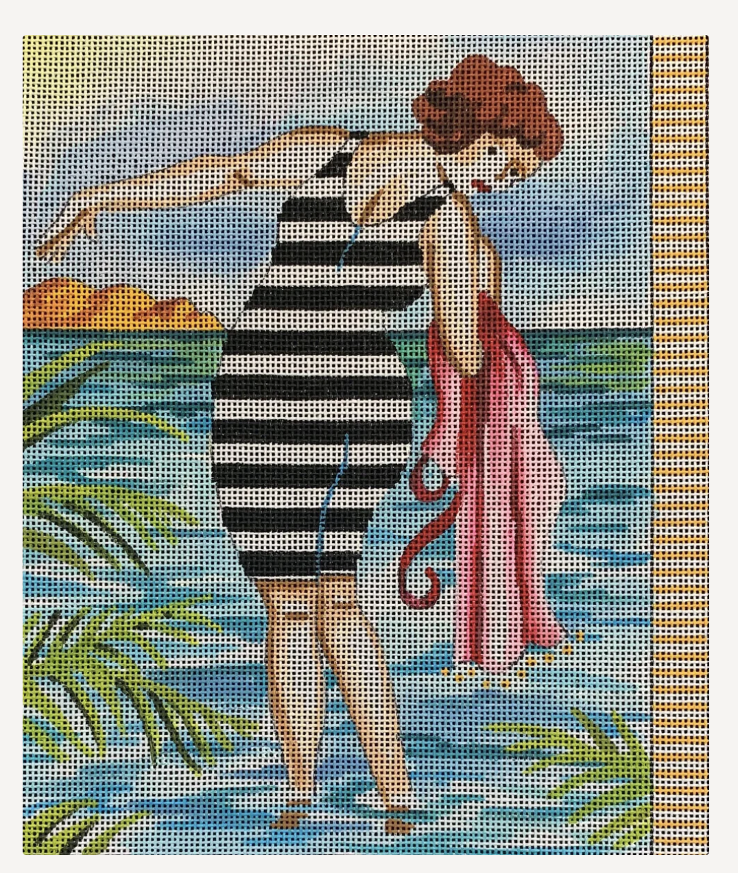 Lady in b/w stripes (TS)