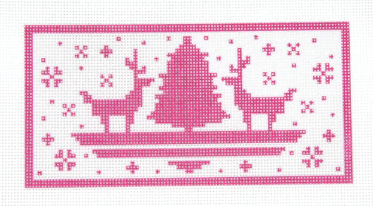 Pink Christmas Reindeers