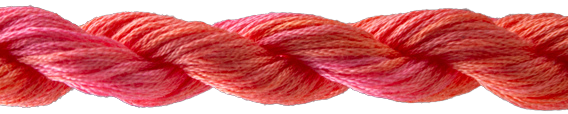 ThreadworX Overdyed Floss | 10955 Pink Sherbet