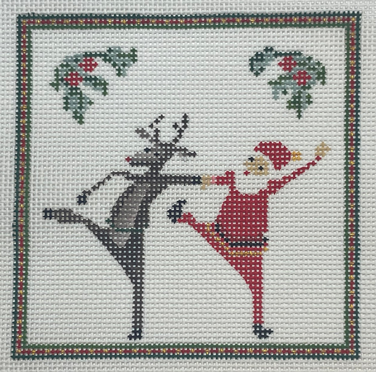High Kick Santa Square