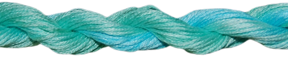ThreadworX Overdyed Floss | 10090 Caribbean Surf
