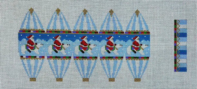 Santa Riding Polar Bear Hot Air Balloon
