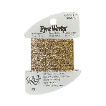 Fyre Werks Metallic Ribbon | F03 Vatican Gold