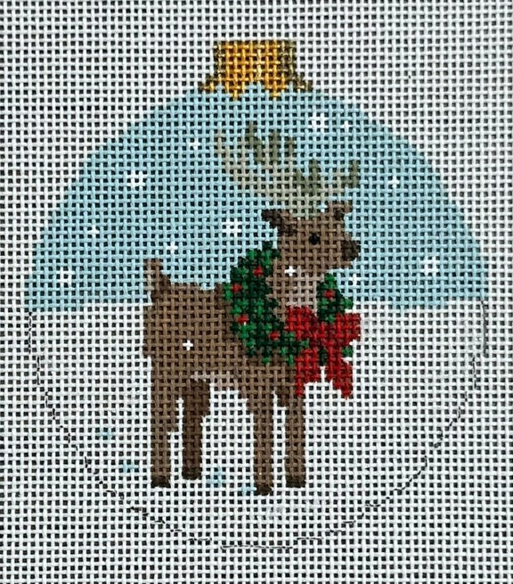 Reindeer in Wreath