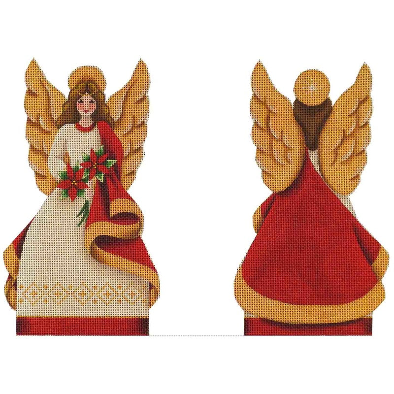 Poinsettia Angel Topper